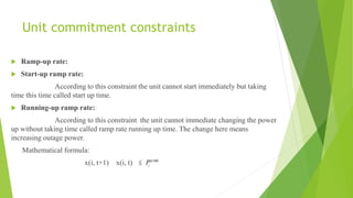 Unit commitment | PPTX