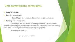Unit commitment | PPTX