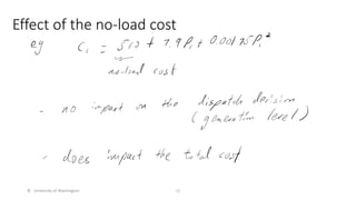 Effect of the no-load cost
© University of Washington 11
 