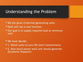 Comprehensive Guide to Unit Commitment and Economic Dispatch in Power ...