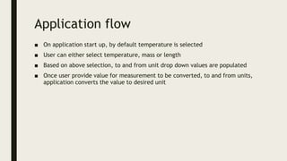 Unit Converter-Python Code and Explaination | PPTX