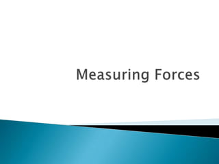 Unit d - section 2.1 -- measuring forces | PPTX