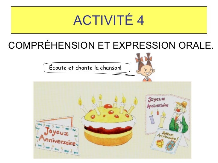 Unite Didactique 2 Joyeux Aniversaire Tercer Ciclo L E Frances