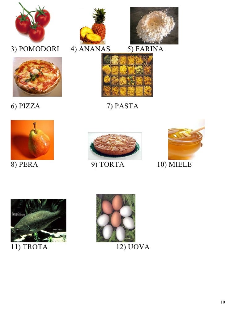 Unità Didattica Sul Cibo Italiano L2