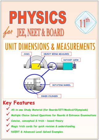 Unit Dimensions & Measurements Class 11 Physics Chapter 1 Study ...