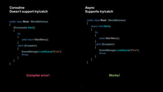 Best practices: Async vs. coroutines - Unite Copenhagen 2019 | PPTX