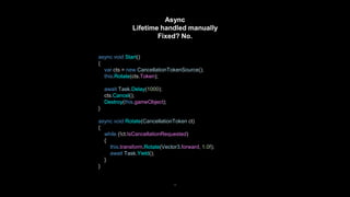 Best practices: Async vs. coroutines - Unite Copenhagen 2019 | PPT