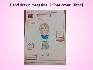 Hand drawn magazine (2:Font cover: Disco)
 