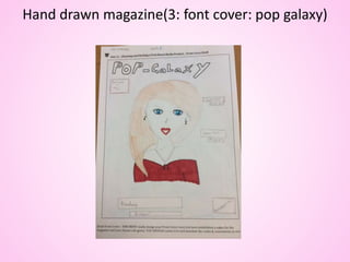 Hand drawn magazine(3: font cover: pop galaxy)
 