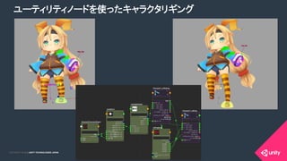 COPYRIGHT 2015 @ UNITY TECHNOLOGIES JAPANCOPYRIGHT 2014 @ UNITY TECHNOLOGIES JAPAN
ユーティリティノードを使ったキャラクタリギング
 