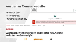 • 9 million cost
• +1 years dev
• Crashed on first day
 