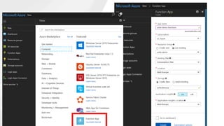 • Create a new function app
 