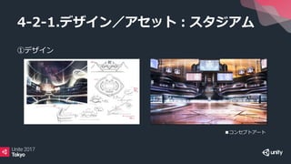 ①デザイン
4-2-1.デザイン／アセット：スタジアム
■コンセプトアート
 