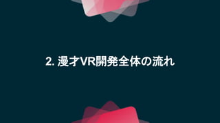 2. 漫才VR開発全体の流れ
 