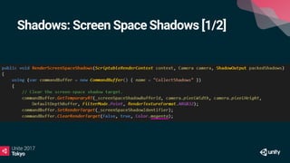 Shadows: Screen Space Shadows [1/2]
 