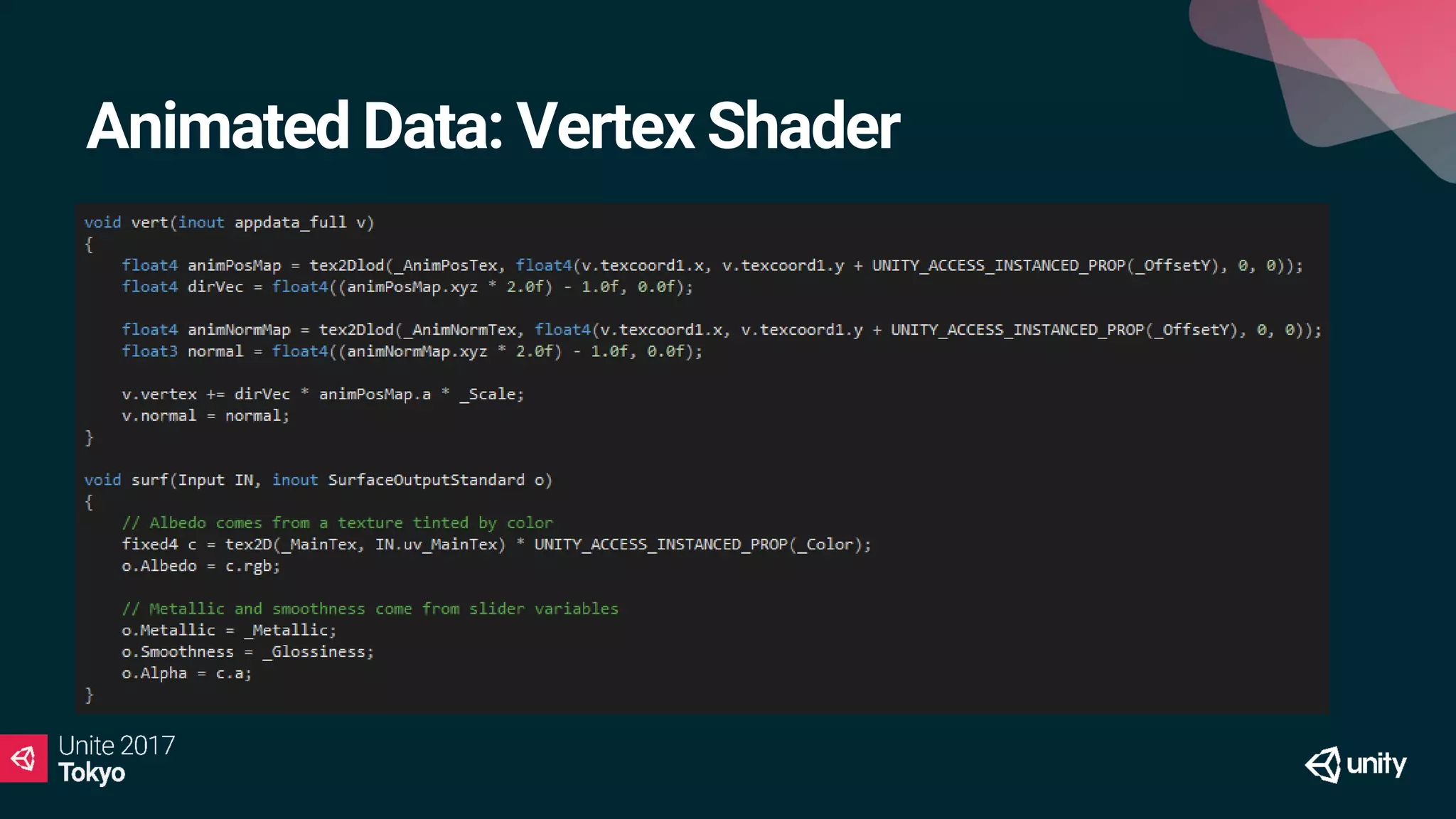 Animated Data: Vertex Shader
 