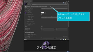 アドレスの設定
Address チェックボックスで 
アドレスを追加
 