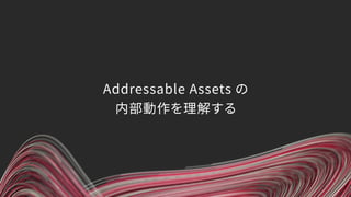 Addressable Assets の
内部動作を理解する
 
