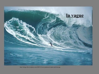 la vague http://liology.files.wordpress.com/2009/12/waves-patterns-in-space-and-time.jpg 