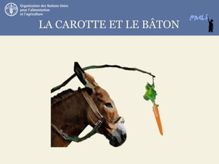 THE CARROT AND THE STICK
LA CAROTTE ET LE BÂTON
 