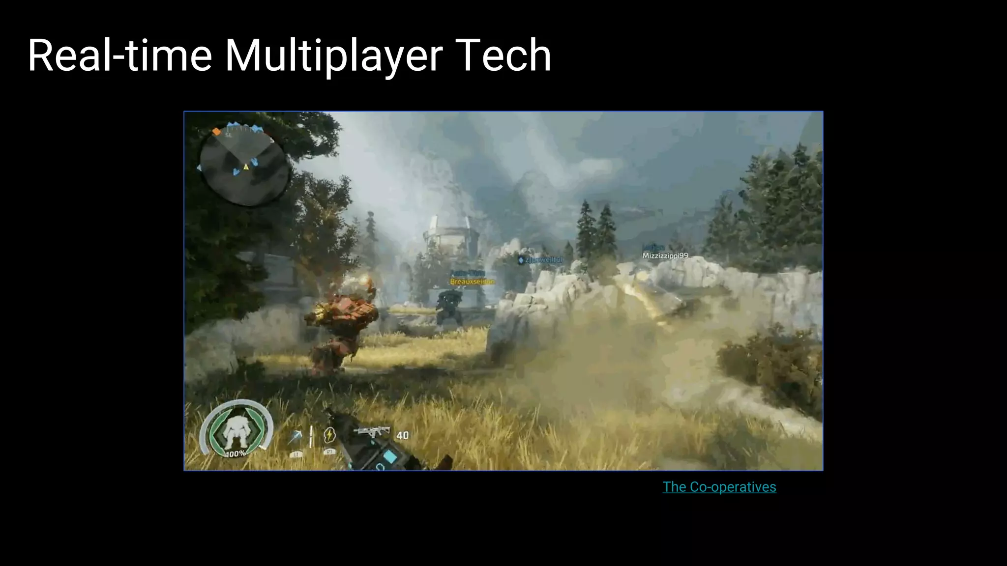 Real-time Multiplayer Tech
The Co-operatives
 