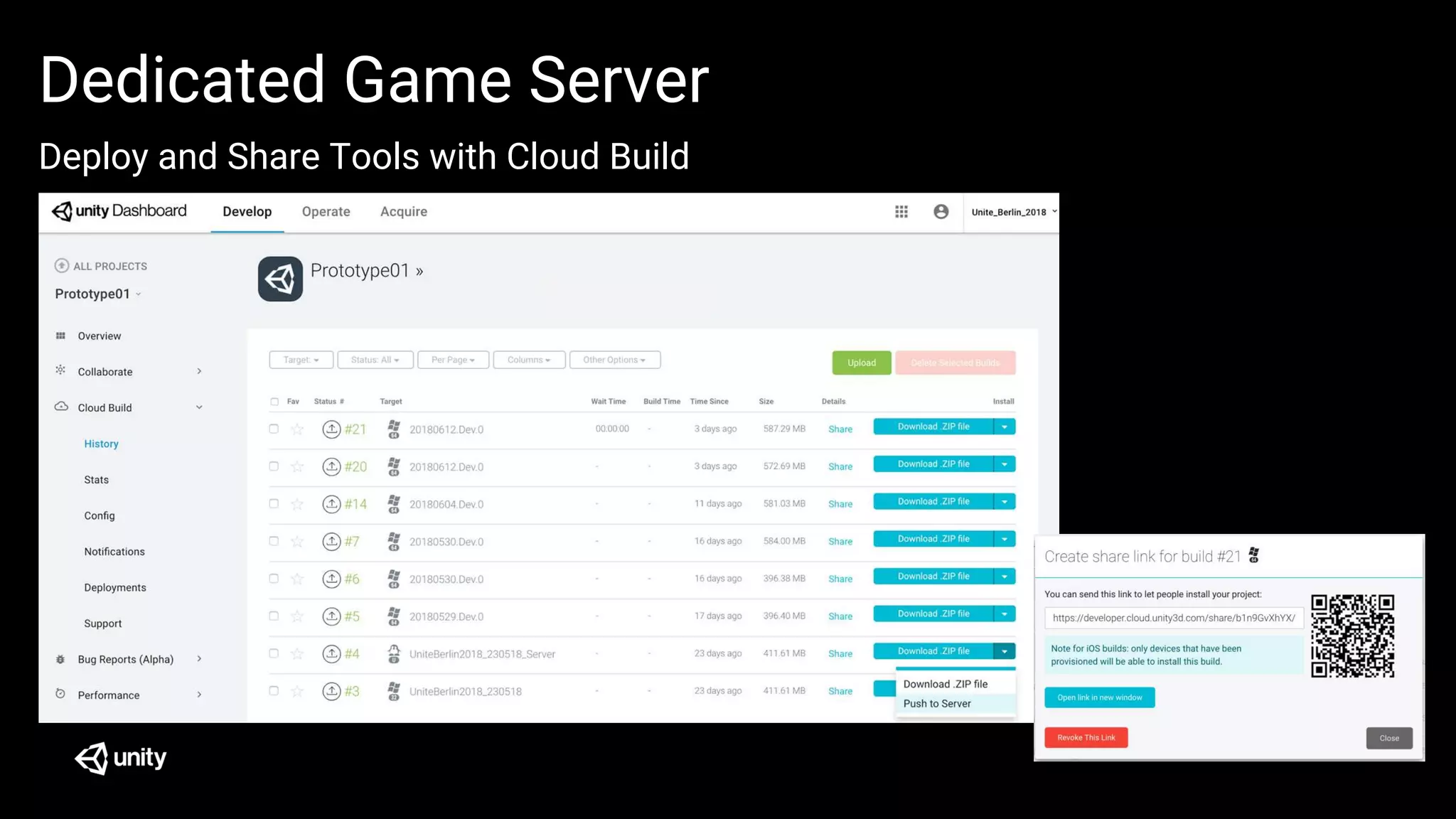 Deploy and Share Tools with Cloud Build
Dedicated Game Server
 
