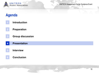 Agenda Introduction 1 Preparation 2 Group discussion 3 Presentation 4 Interview 5 Conclusion 6 