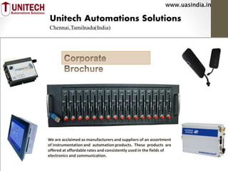 We are acclaimed as manufacturers and suppliers of an assortment
of instrumentation and automation products. These products are
offered at affordable rates and consistently used in the fields of
electronics and communication.
 