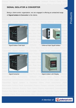 Unitech Instruments, Vadodara, Process Indicator Controller | PDF