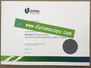 Unitec Institute of Technology diploma, buy fake degree