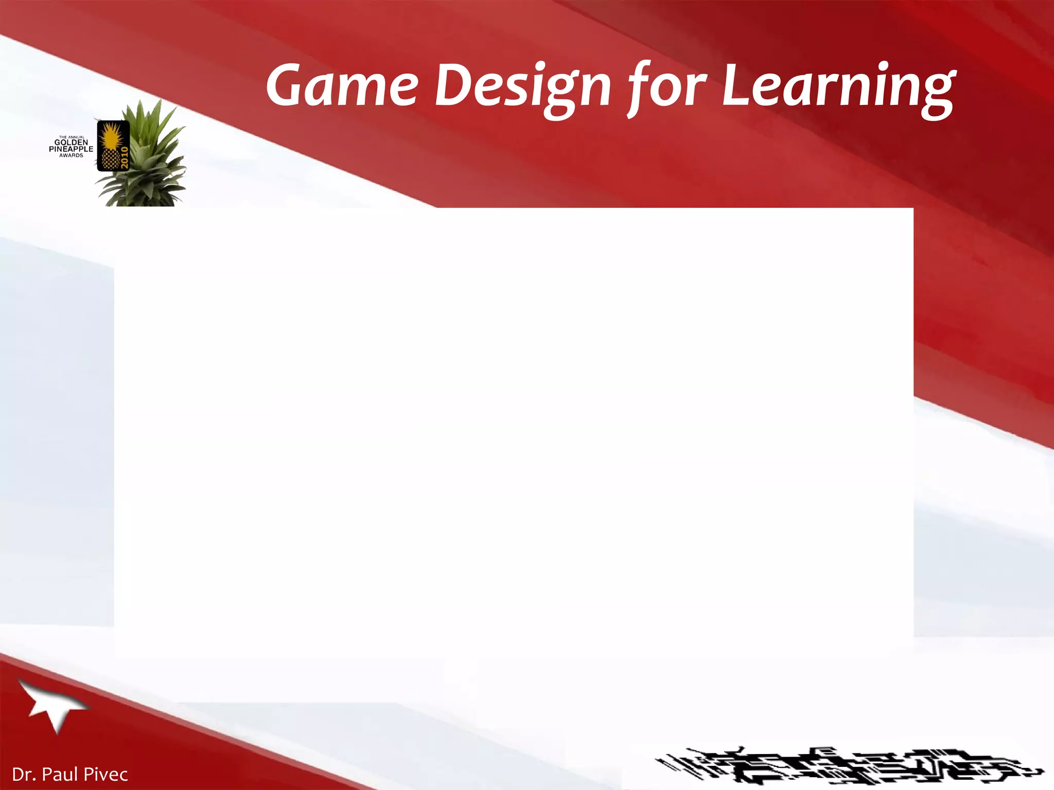 Game Design for Learning 