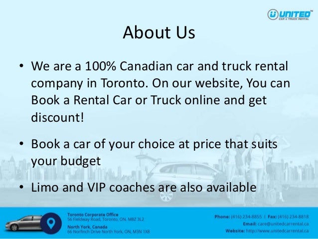 Discount Car And Truck Rental Toronto Discount Car And Truck Rental Toronto