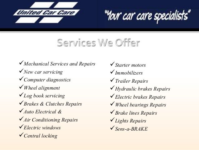 United Car Care >> United Car Care United Car Care >> United Car Care
