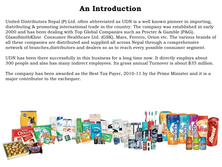 A presentation on United Distributors Nepal