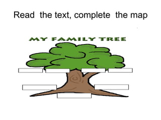 Read  the text, complete  the map 