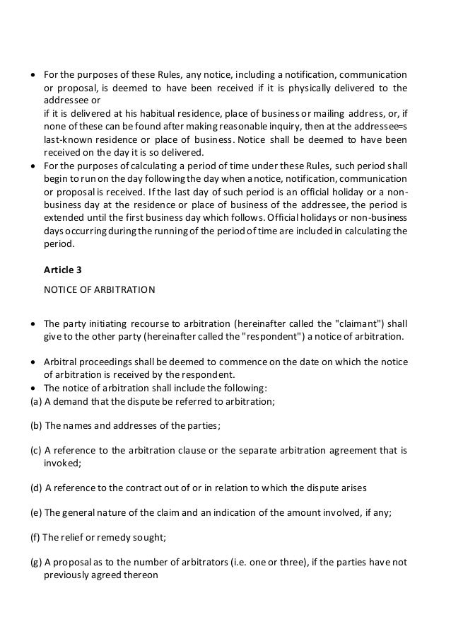 Arbitration in international trade