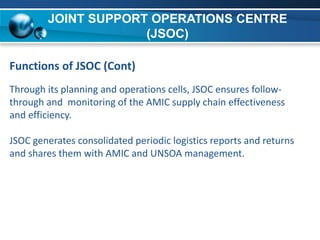 Unsoa United nations mission support concepts | PPTX