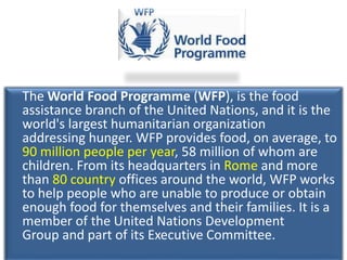 Wfp Rome United nations organisation | PPTX