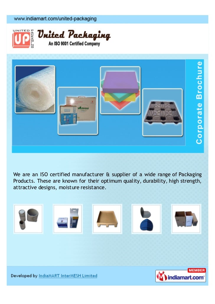 United Packaging, Bangalore, Packaging Products