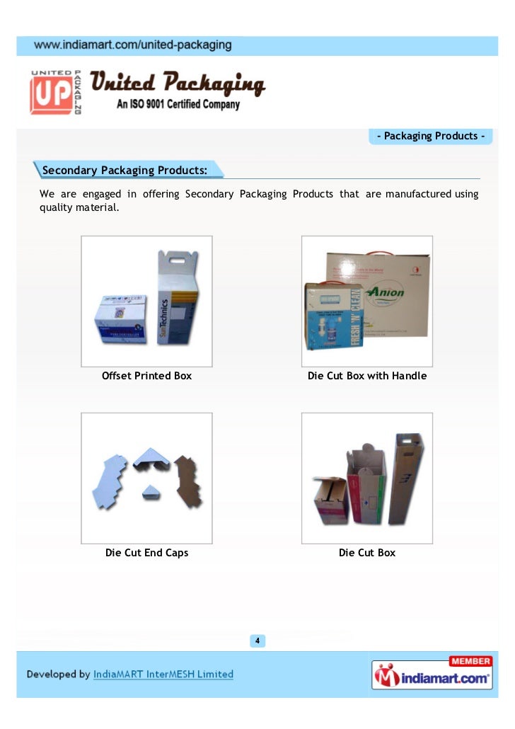 United Packaging, Bangalore, Packaging Products