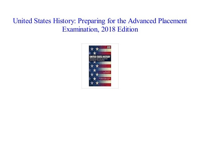 United States History Preparing For The Advanced Placement Examination