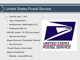 Usps Service Types United states postal service | PPTX