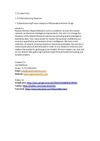 United states rheumatoid arthritis drugs market report 2017