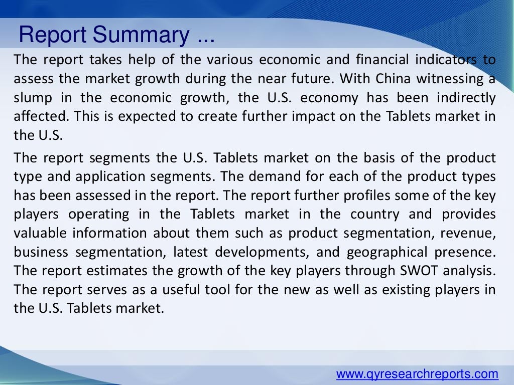 United states tablets market 2015 industry analysis, trends, research…