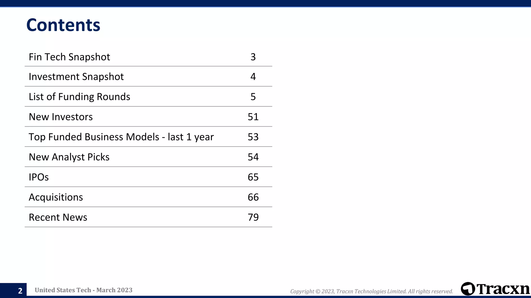 Tracxn - United States Tech Monthly Funding Report | PPTX