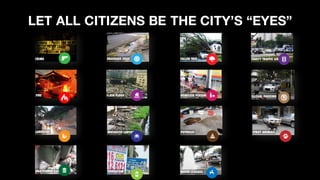 LET ALL CITIZENS BE THE CITY’S “EYES”
 