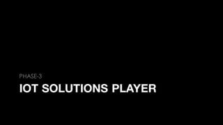 IOT SOLUTIONS PLAYER
PHASE-3
 