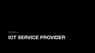 IOT SERVICE PROVIDER
PHASE-4
 