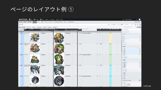ページのレイアウト例 ①
©XFLAG
 