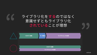 ライブラリ化をするのではなく
意識せずともライブラリ化
されていることが理想
©XFLAG
 